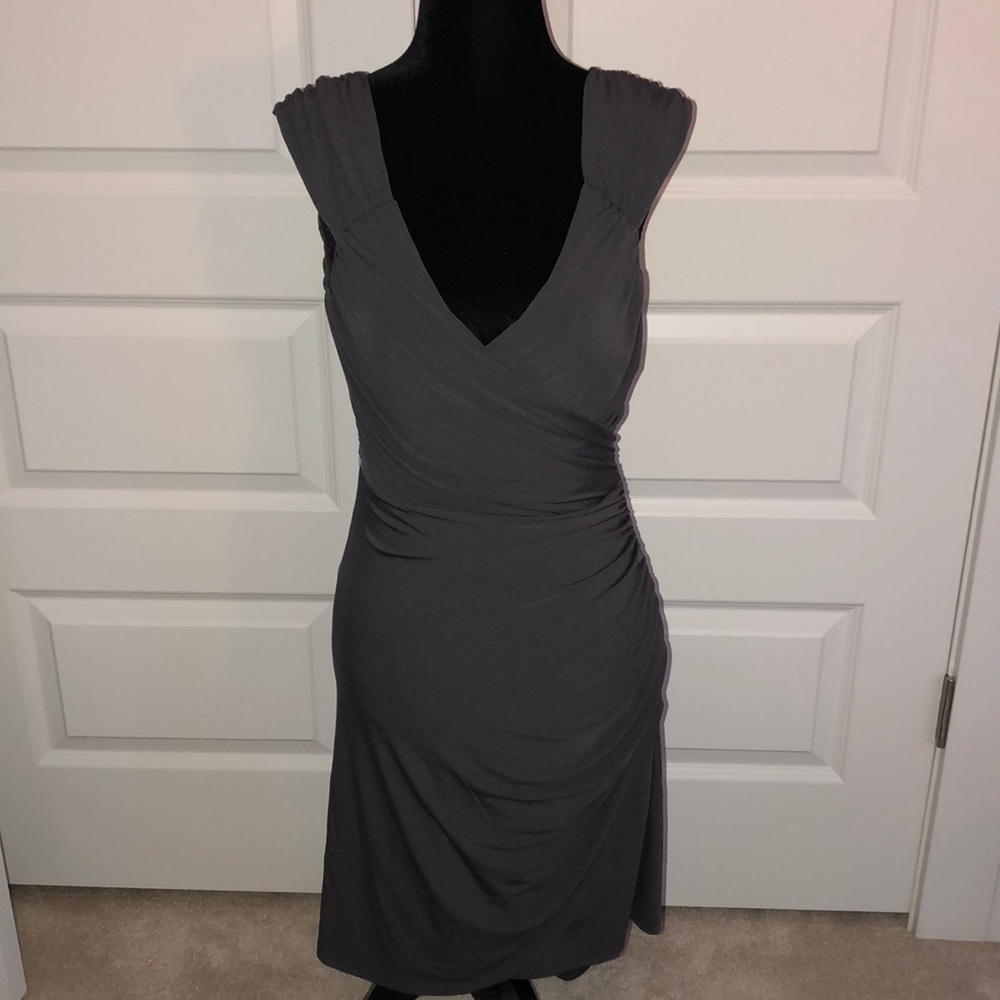 Boston Proper Grey Cocktail Dress